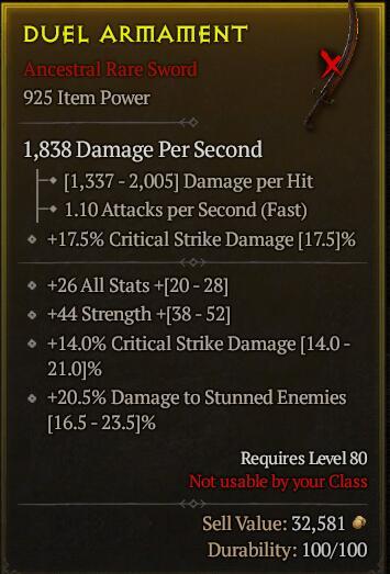 Season 3 - Softcore - Perfect Rare - Sword DUEL ARMAMENT 4