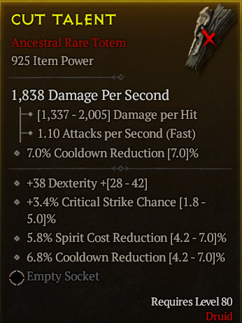Season 3 - Softcore - Perfect Rare - Totem CUT TALENT 7