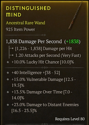 Season 3 - Softcore - Perfect Rare - Wand DISTINGUISHED MIND 4