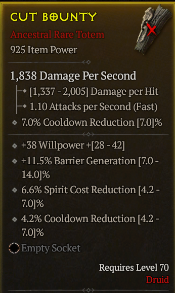 Season 3 - Softcore - Perfect Rare - Totem CUT BOUNTY 2