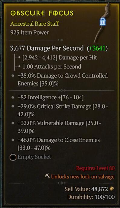 Season 3 - Softcore - Perfect Rare - Staff OBSCURE FOCUS 2