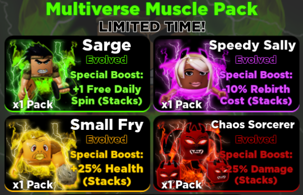 Packs Multiverse Muscle Pack