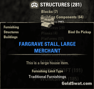 PC-EU-Fargrave Stall, Large Merchant, 270 Crowns