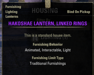 PC-EU-Hakoshae Lantern, Linked Rings - 260 Crwons