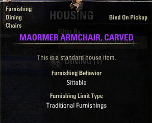PC-EU-Maormer Armchair, Carved - 160 Crowns