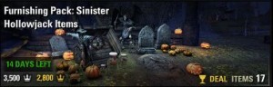 PC-EU-Furnishing Pack: Sinister Hollowjack ltems - 3500 crowns