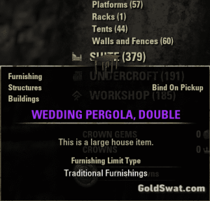 PC-EU-Wedding Pergola, Double, 1200 Crowns