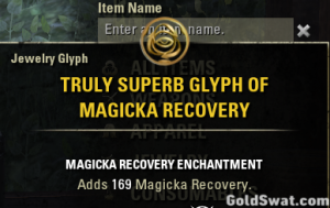 PC-EU-Truly Superb Glyph Of Magicka Recovery *1