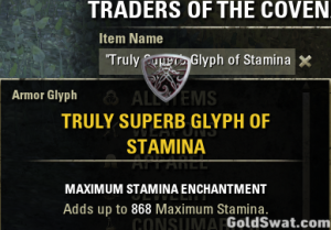 PC-EU-Truly Superb Glyph Of Stamina *1