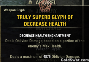 PC-EU-Truly Superb Glyph Of Decrease Health *1