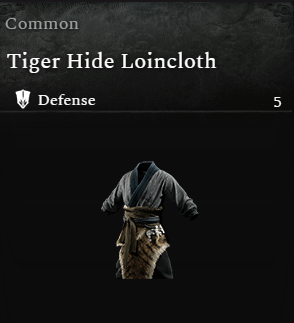 PC - Armor - All Tiger Hide Loincloth