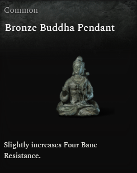 PC - Bronze Buddha Pendant