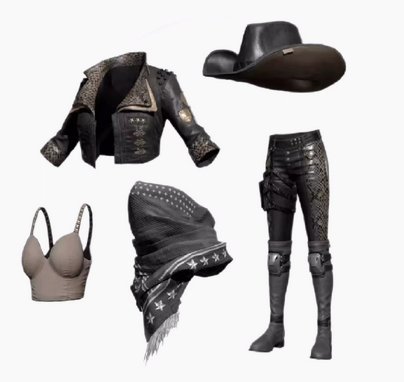 Western police officer costume set