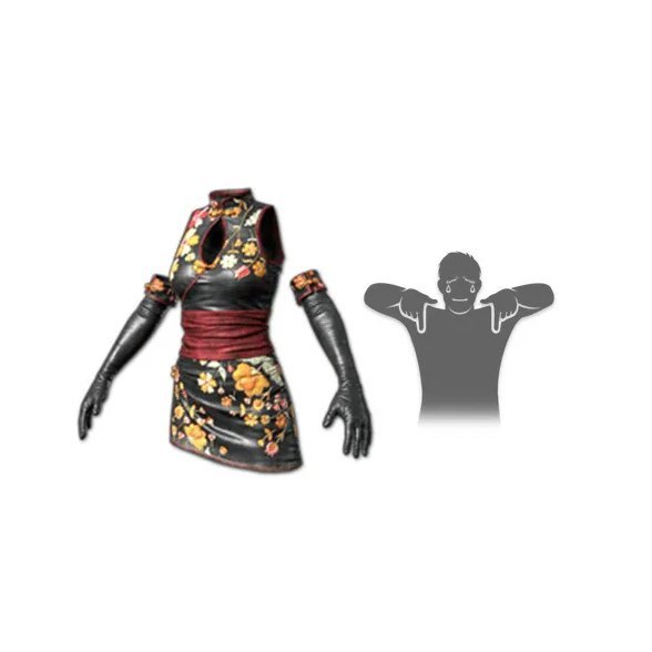 PUBG Evening Bloom Dress Set