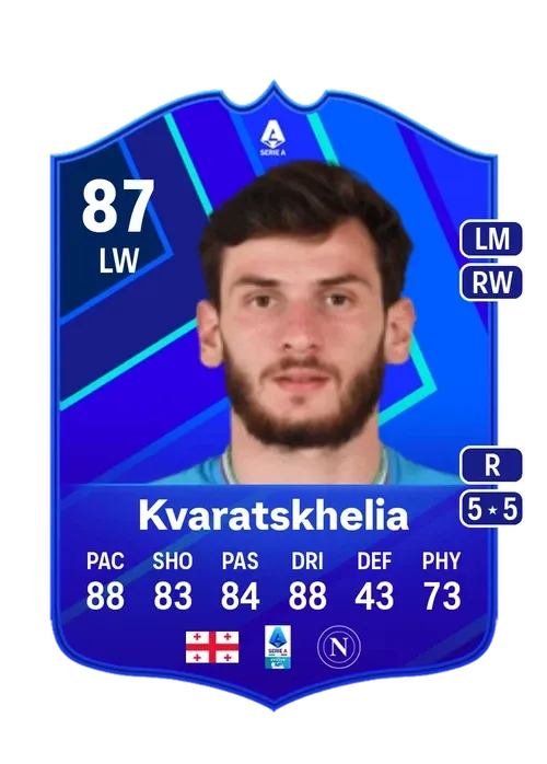 SBC 87 Khvicha Kvaratskhelia + 3 Packs