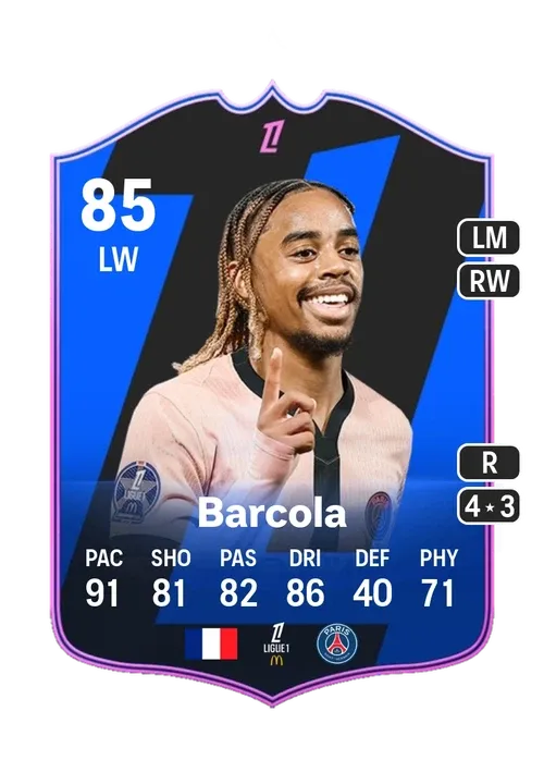 SBC 85 Bradley Barcola + 5 Packs