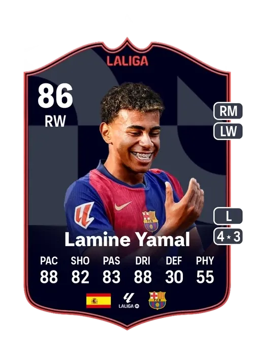 SBC 86 Lamine Yamal + 4 Packs