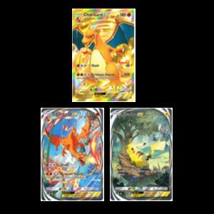 Crown Card Charizard + Reality Card Pikachu + Reality Card Charizard, Global Account