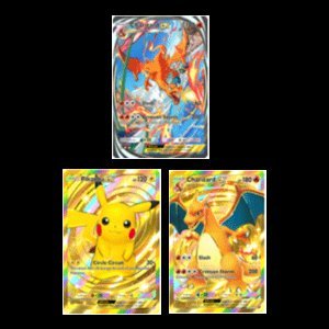 Crown Card Pikachu + Crown Card Charizard + Reality Card Charizard, Global Account