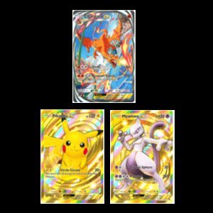 Crown Card Pikachu + Crown Card Mewtwo + Reality Card Charizard, Global Account