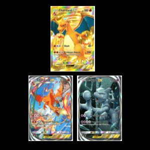 Crown Card Charizard + Reality Card Mewtwo + Reality Card Charizard, Global Account