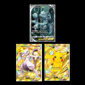 Crown Card Pikachu + Crown Card Mewtwo + Reality Card Mewtwo, Global Account