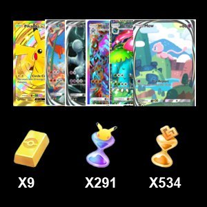 Crown Card Pikachu + Reality Card Mewtwo + Reality Card Charizard + Machamp ex + Venusaur ex + Mew